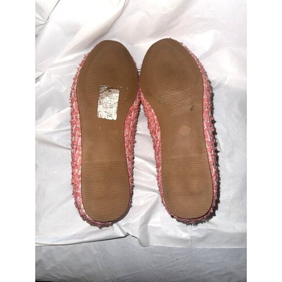 ASOS DESIGN Lallie Pink Tweed Ballet Flat Women's Size 7 - Picture 13 of 13